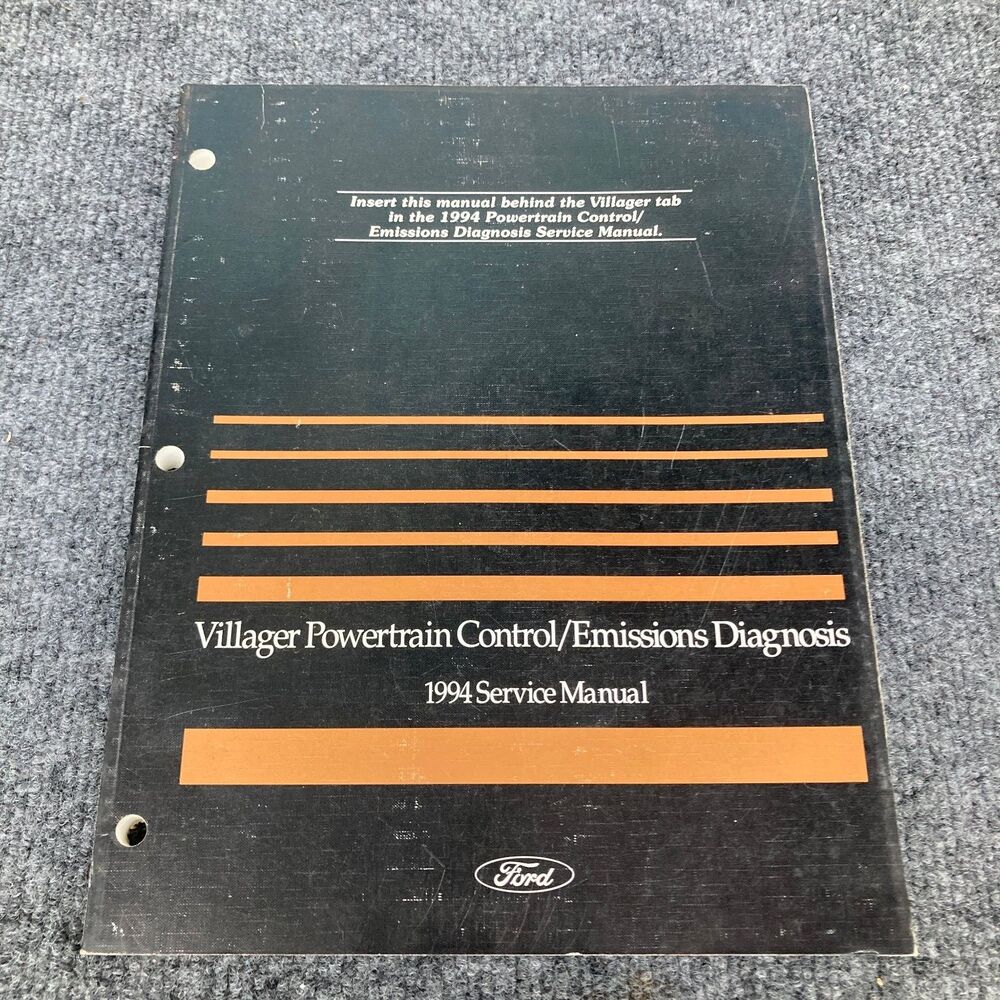 Villager Powertrain Control Emissions Diagnosis Service Manual 1994